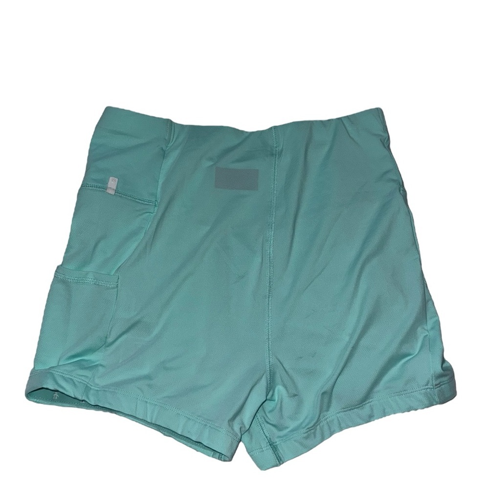 An Original Penguin By Munsingwear Womens Biker Aqua Blue Shorts Small - Picture 2 of 7